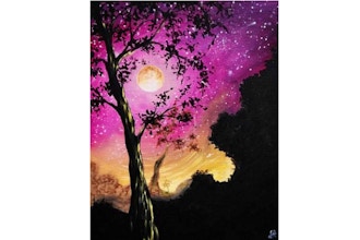 Paint Nite: Starry Moonlit Tree